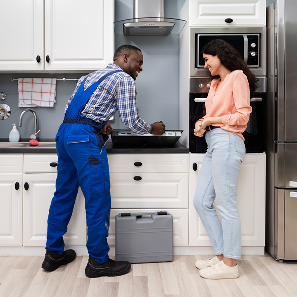 can you provide an estimate for cooktop repair before beginning any work in Burchinal IA